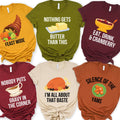 Thanksgiving Family Dinner Shirt Thanksgiving Puns Shirt Thanksgiving Foods Group Shirts Thanksgiving Matching Shirt Family Cousins Tee