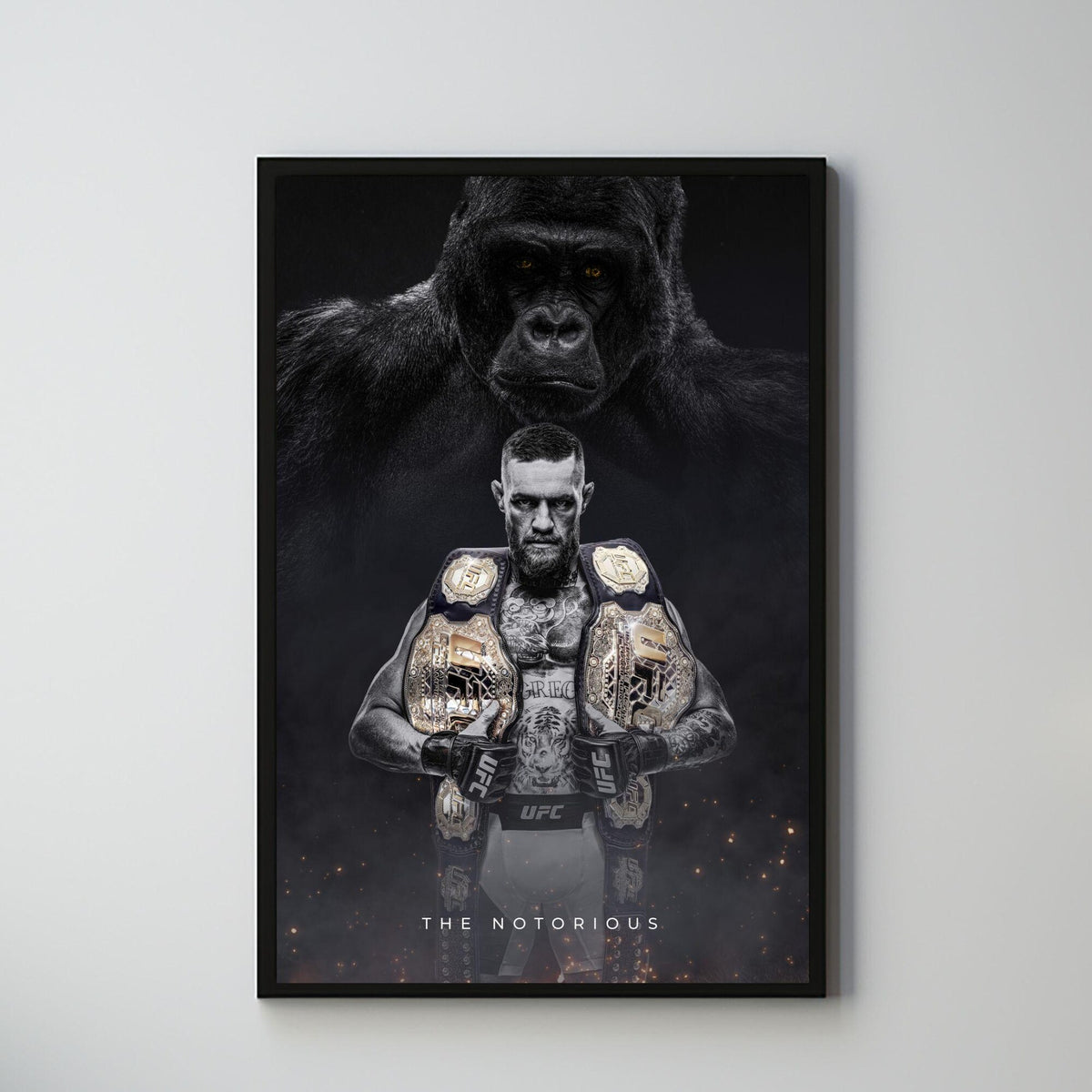 Conor McGregor UFC Fighter Athlete Motivation Double Champ MMA - Poster | Canvas Wall Art Print