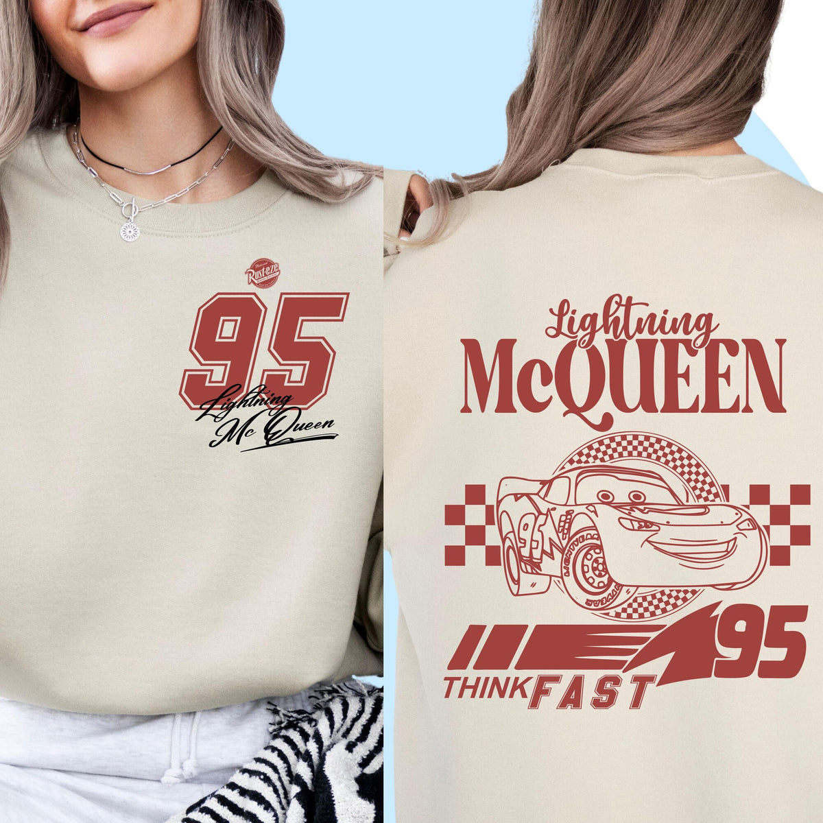 Comfort Colors Lightning McQueen Shirt Women, Disney Magical Cars Gift Idea Disney Trip Graphic Tee, Gift for Her Aesthetic