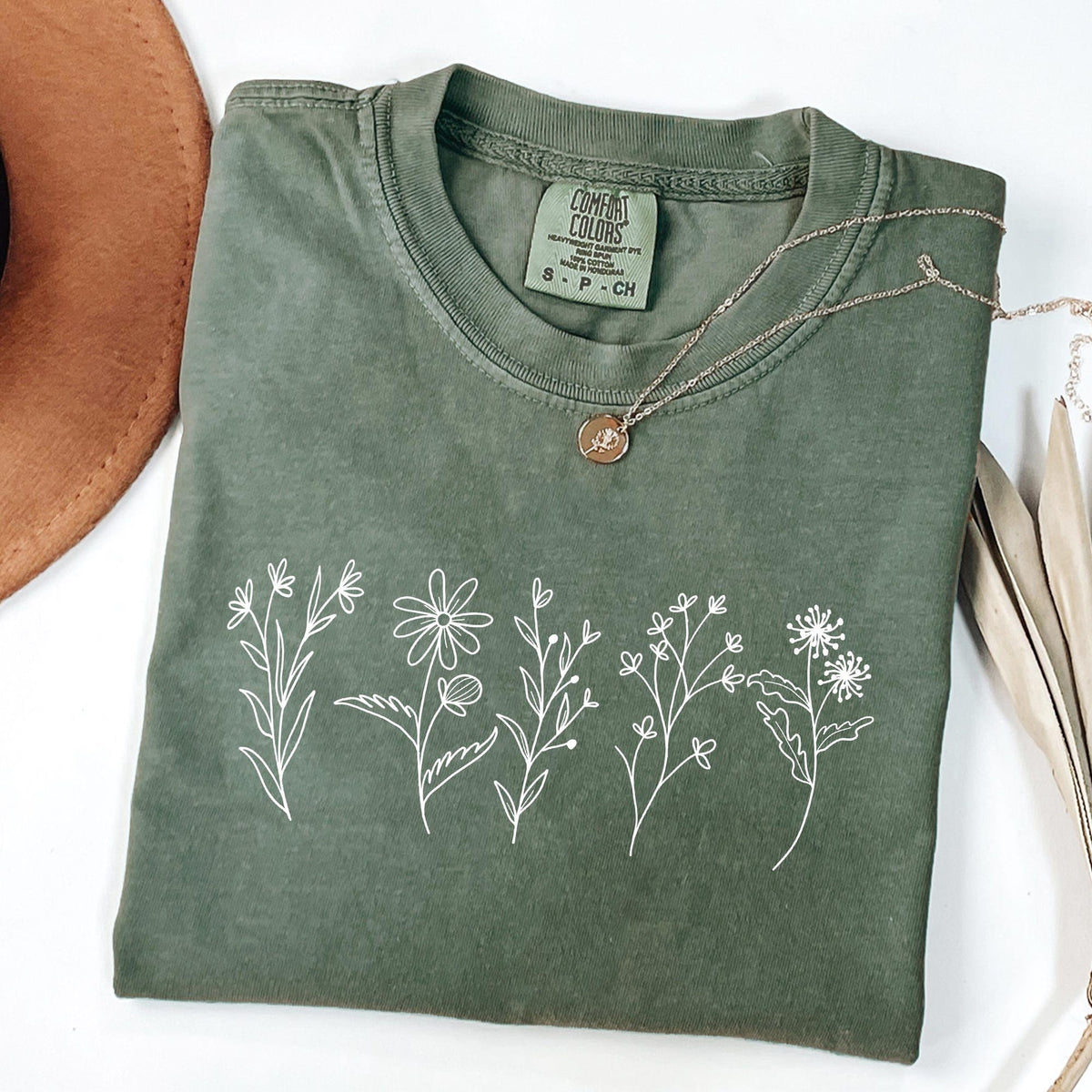 Comfort Colors Wildflower Shirt Floral Cottagecore Shirt Botanical Shirt Flower Shirt Nature Shirt Wildflower TshirtWild Flower Shirt
