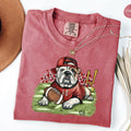 Comfort Colors Go Bulldogs Shirt Football Bulldogs Shirt Football Fan TShirt Football Team Mascot Shirt