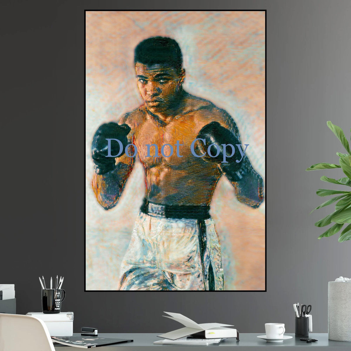 Muhammad Ali Greatest Boxer of All Time Iconic Fighter The Goat Boxing Perfect Gift for Boxing Fan - Poster | Canvas Wall Art Print