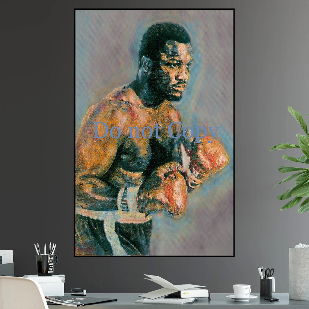 Joe Frazier Greatest Boxer of All Time Iconic Fighter Boxing Perfect Gift for Boxing Fan - Poster | Canvas Wall Art Print