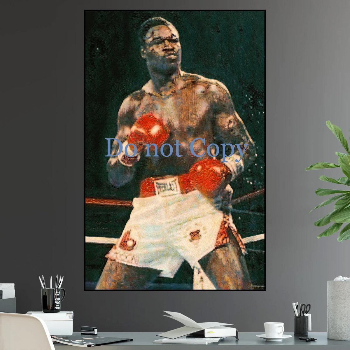 Larry Holmes Professional Boxer Most Iconic Fighters Boxing Perfect Gift for Boxing Fan Gym Motivation - Poster | Canvas Wall Art Print