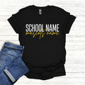 Custom School Tshirt Custom Text Shirt School Logo Shirt Team Mascot Shirt School Shirts Custom School Shirt School Spirit Shirts