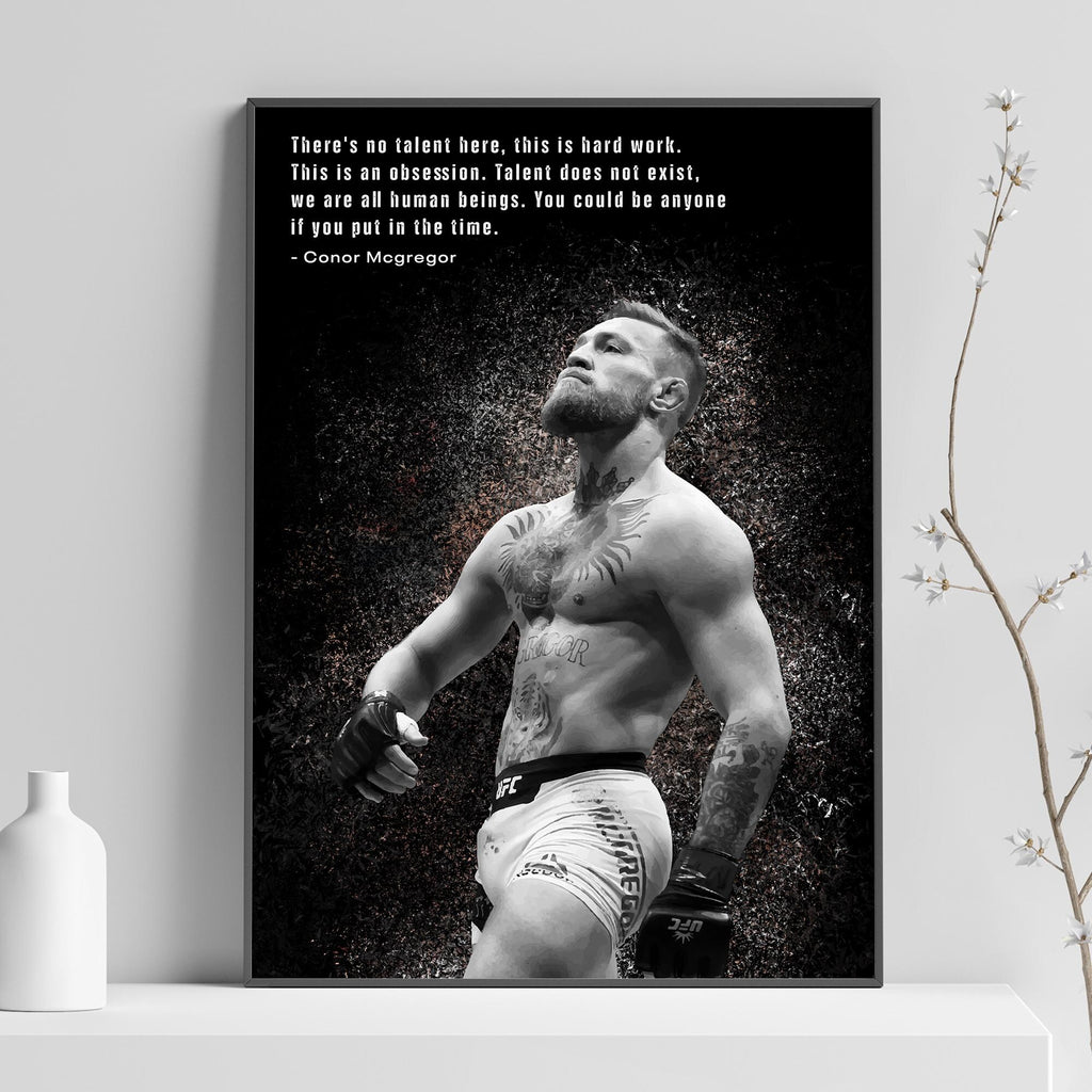 Conor McGregor UFC Motivation - Poster | Canvas Wall Art Print