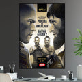 UFC 313 Alex Pereira vs Magomed Ankalaev Light Heavyweight Championship Title Justin Gaethje - Poster | Canvas Wall Art Print