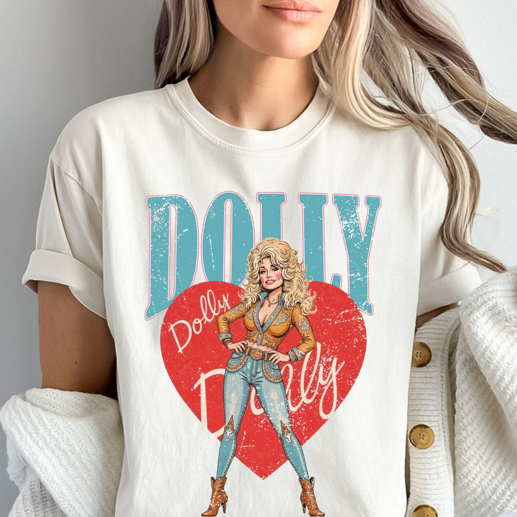 Dolly Parton Inspired Shirt Retro Cowgirl Hoodie Sweatshirt Long Sleeve Western Country Music Gift Tee