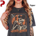 Spooky Magical Halloween Shirt Skeleton with Mickey Drinking Coffee Tee Castle Pumpkin Fall Graphic Tee Halloween 2026 Shirt