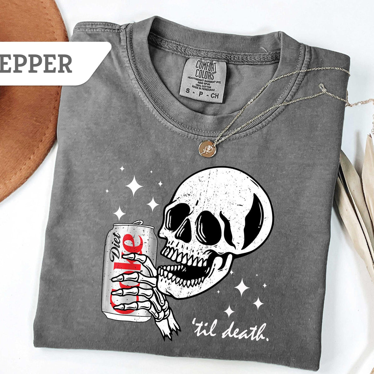 Comfort Colors Halloween Diet Coke Shirt Cute Skeleton Ghost Comfort Colors Diet Coke Shirt Halloween Ghost Lover Shirt Diet Coke Shirt
