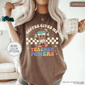 Comfort Colors Coffee Gives Me Teacher Powers Shirt Coffee Teacher Shirt Teacher Appreciation Gift Teacher School Teachers Day Tshirt