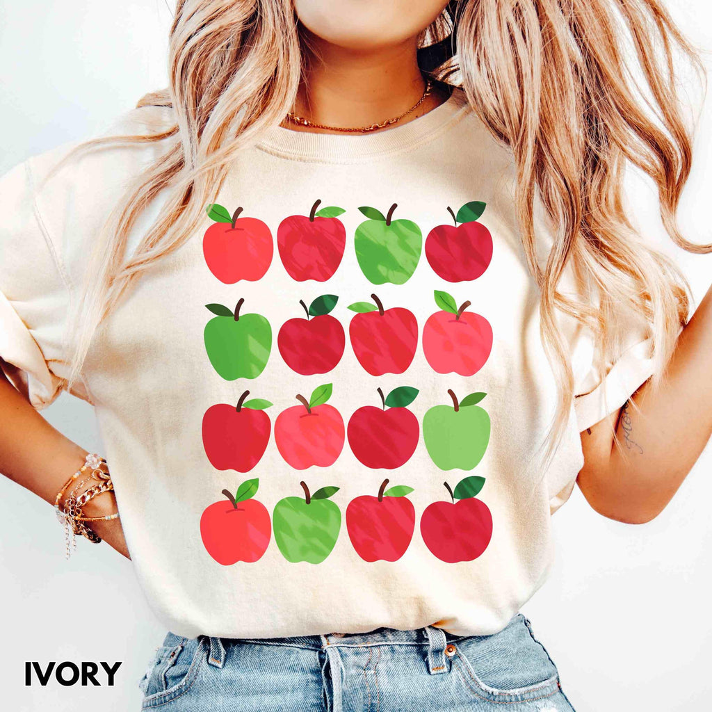Comfort Colors Apple Orchard Shirt Cute Apple Tshirt Fall Things Shirt First Grade Teacher Shirt Apple Back To School Gift for Teacher