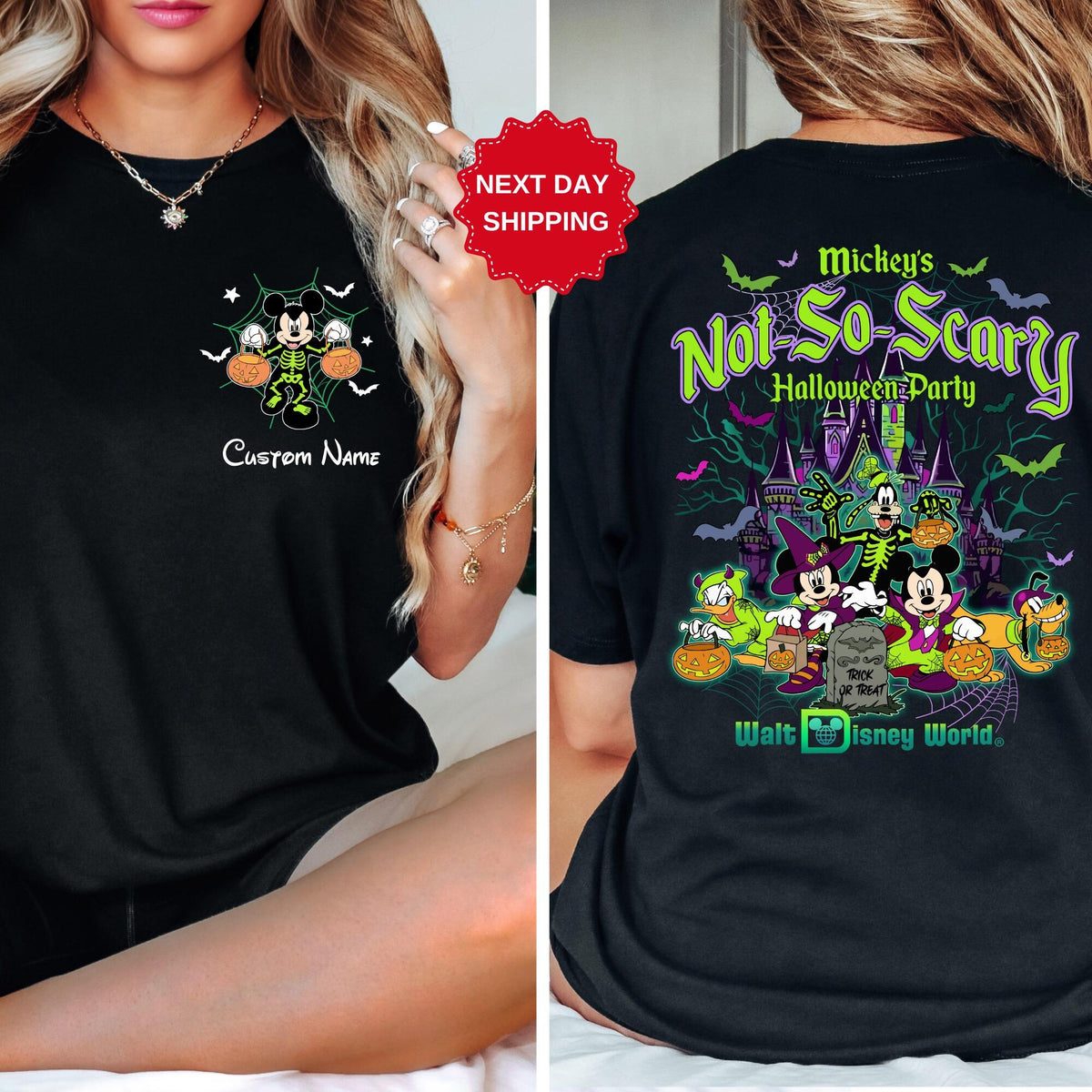 Mickeys Not So Scary Halloween Party 2026 Dsney Characters Skeleton Shirt Disneyland Halloween Shirt 2026 Halloween Disney Family Shirt