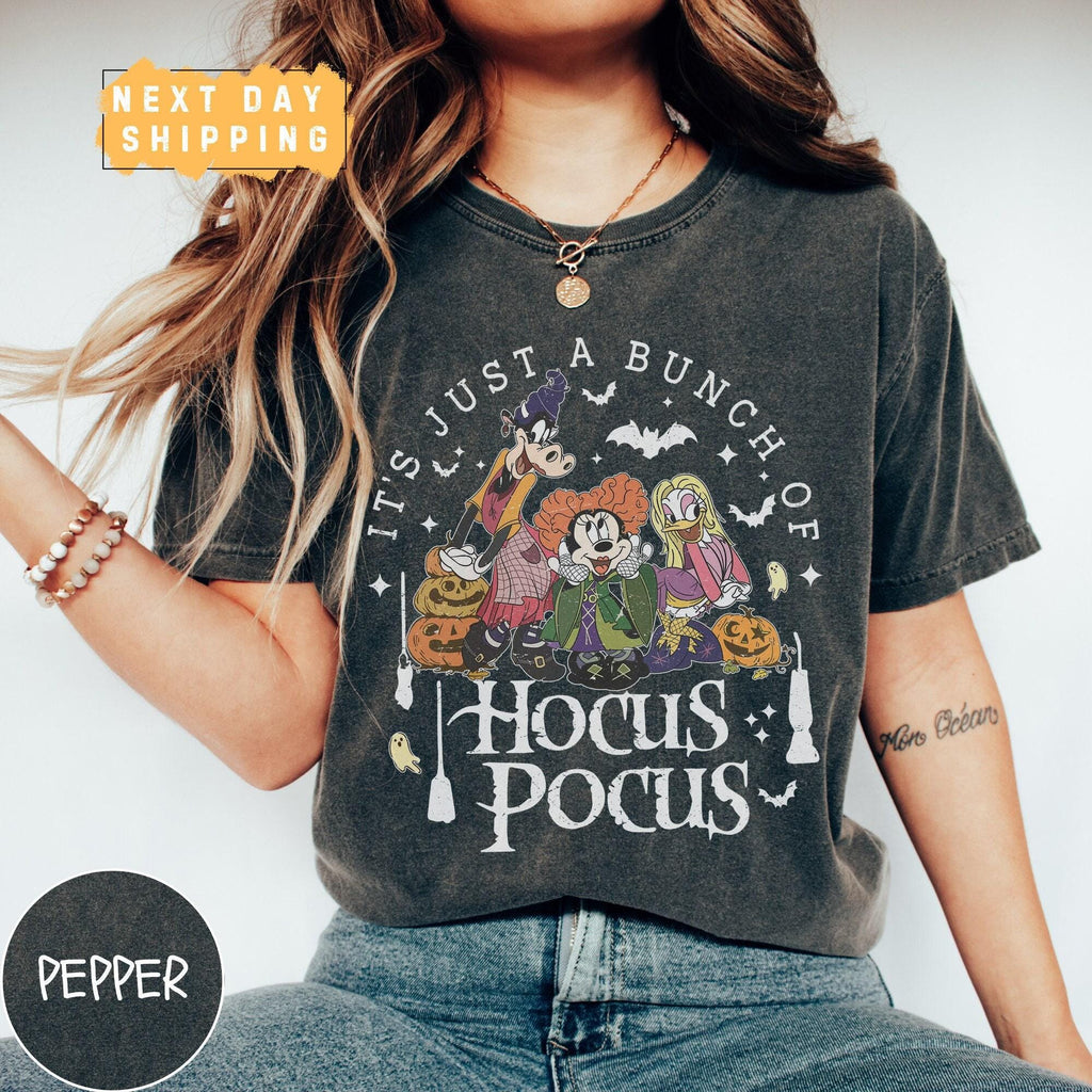 Comfort Colors Mickey Magical Park Hocus Pocus Halloween Fall Shirt Women, Mouse and Friends Spooky Season Pumpkin Graphic Tee, Gift for Her Aesthetic
