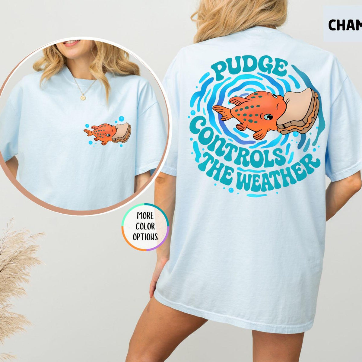 Comfort Colors Pudge Controls The Weather Shirt Disney Lilo and Stitch Tee Disney Fish Pudge Tshirt Disney Trip Shirt Magic Kingdom Tee