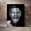 Conor McGregor Motivational Quote Gym Decor Inspirational Sport Home Office MMA Fighter - Poster | Canvas Wall Art Print