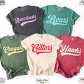 Comfort Colors Custom School Mascot TShirt Custom Name Gifts For Back To School Custom Sports Tee Team Mascot Shirt School Logo Tee