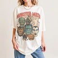 Comfort Colors Monster Mash Shirt  Retro Halloween Spooky Season Tee