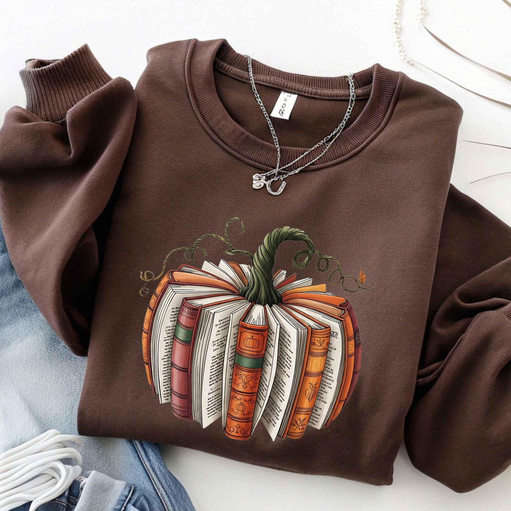 Fall Book Pumpkin Sweatshirt Thanksgiving Book Reader Hoodie Fall Bookish Hoodie Pumpkin Book TShirt Pumpkin Sweater Fall Gift