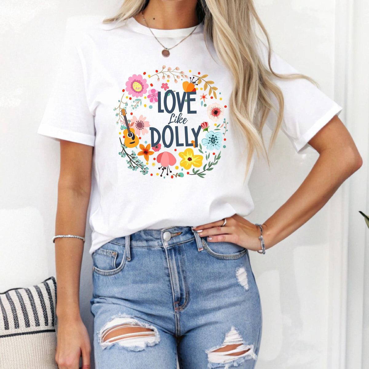 Love Like Dolly Shirt Wildflower Tee Cottage Core Tee Country Music Shirt Shirt Cute T Shirt