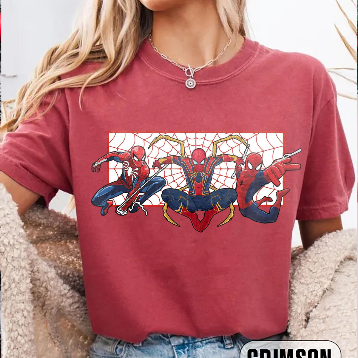 Comfort Colors Retro 90s Spider Man Homage Shirt Women, Vintage Disney Marvel Avengers Comic Superhero Graphic Tee, Fan Gift for Her Aesthetic