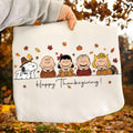 Comfort Colors Snoopy Thanksgiving Fall Shirt Women, Charlie Brown Peanuts Friends Cute Cartoon Dog Pumpkin Graphic Tee, Gift for Her Aesthetic