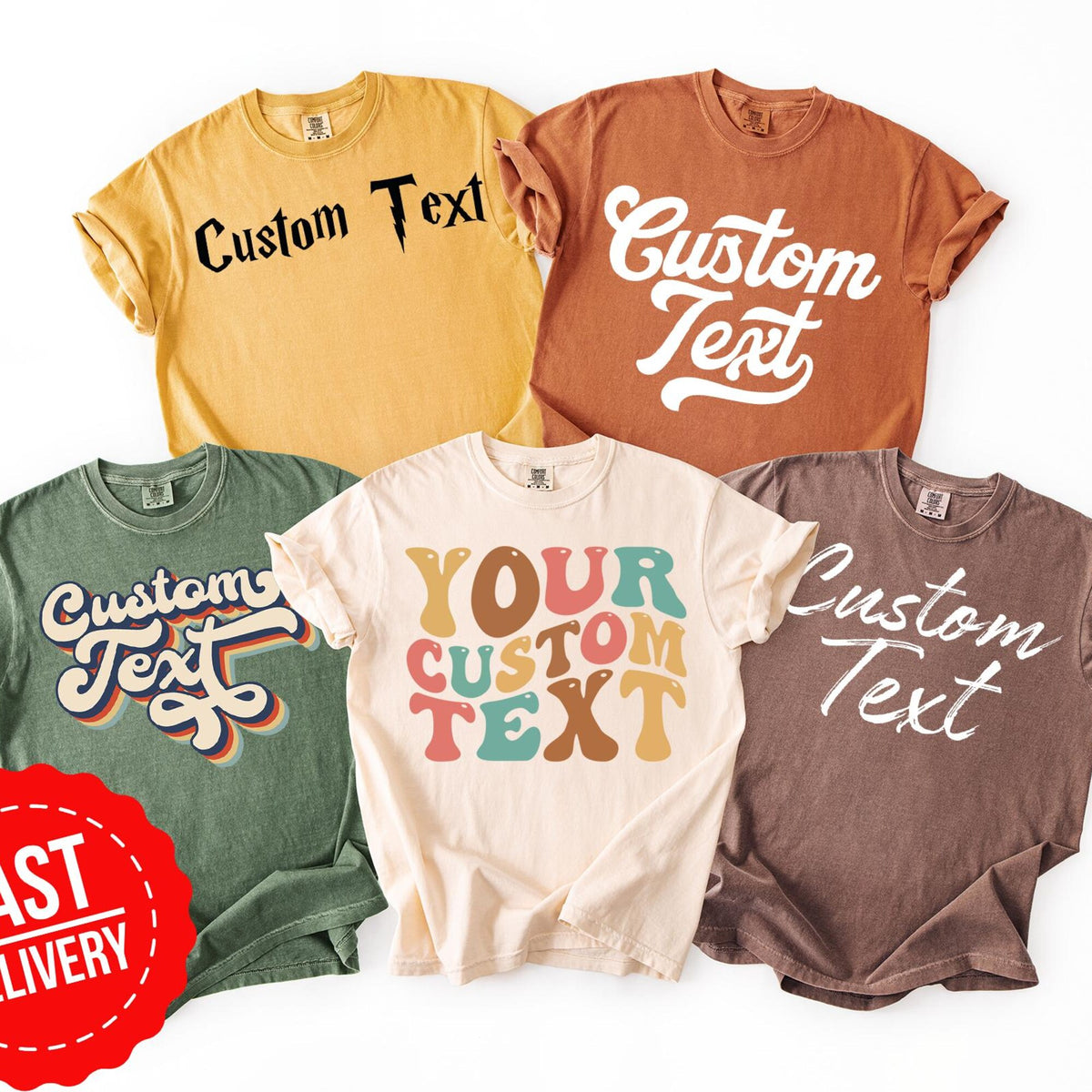 Custom Text Shirt  Personalized Custom TShirt  Make Your Own Shirt  Matching Personalized TShirts  Your Custom Text Shirt