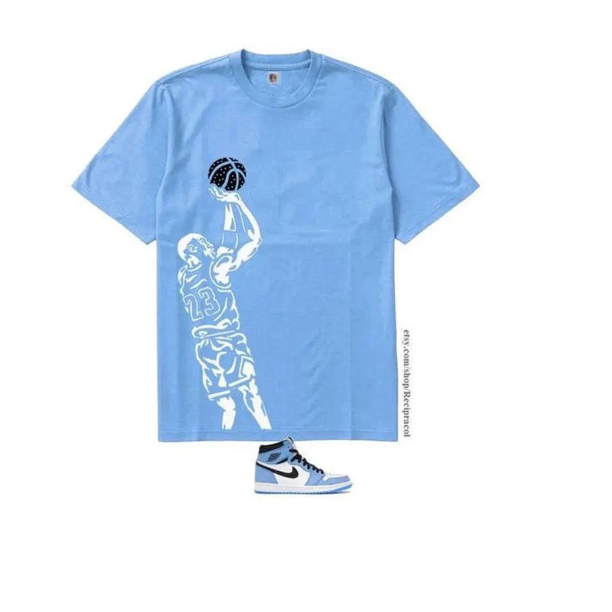 Comfort Colors Jordan 23 Shirt Women, Legend Blue 11 Jordan Sneaker Match Graphic Tee, Retro Sneakerhead Fan Gift for Her Aesthetic