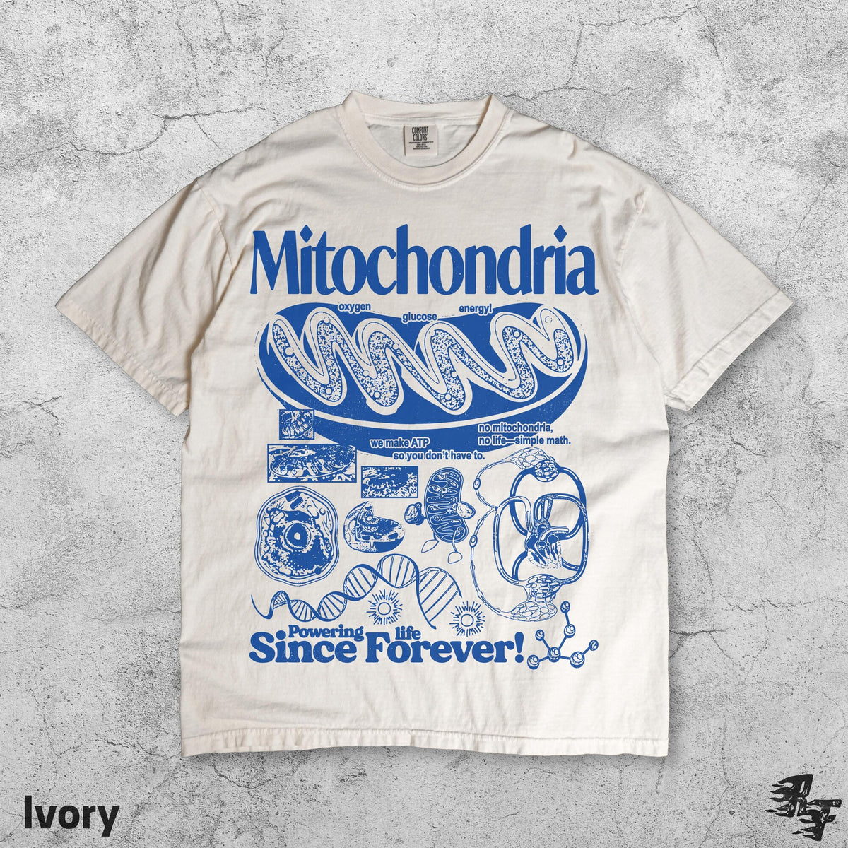 Mitochondria Vintage Science TShirt Retro Biology Graphic Tee 90s Academic Cell Diagram Shirt Geek Lab Humor Top STEM Learning Gift