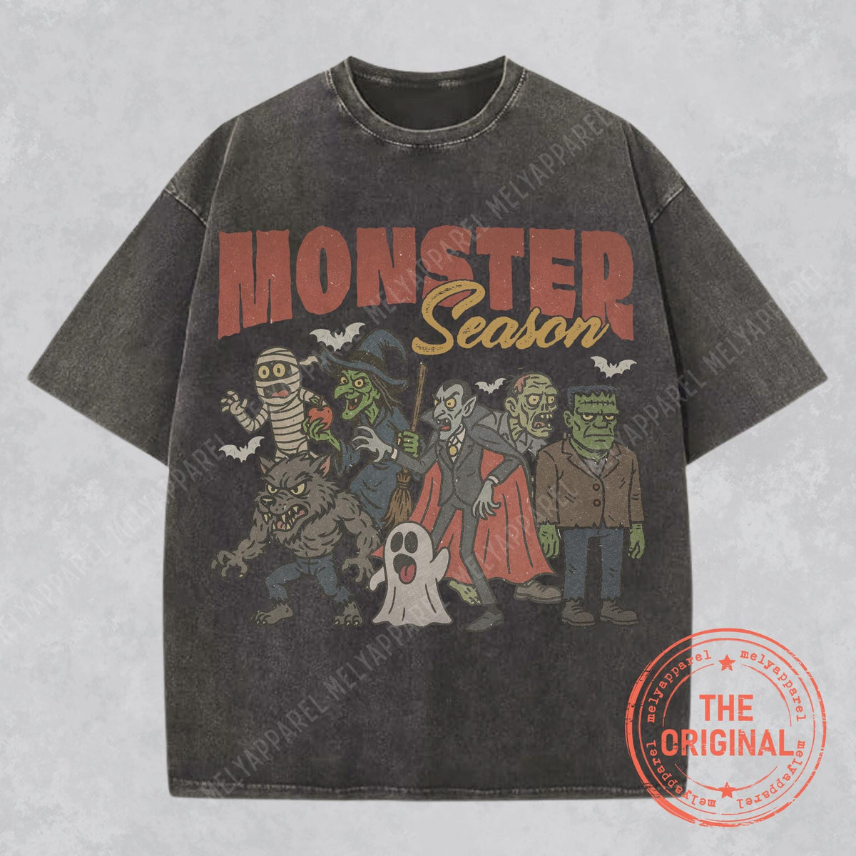 Monsters Shirt Retro Halloween Tshirt Horror Movie Vintage Graphic Vampire Comfort Colors Tee Spooky Season Gift for Him or Her Ghost Party