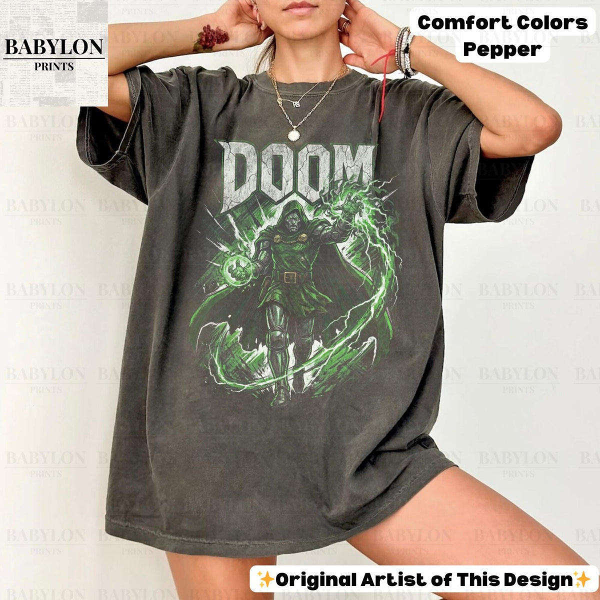 Comfort Colors Vintage Doctor Doom Victor Von Doom Shirt Women, Retro Marvel Avengers Doomsday Villain Graphic Tee, Fan Gift for Her Aesthetic