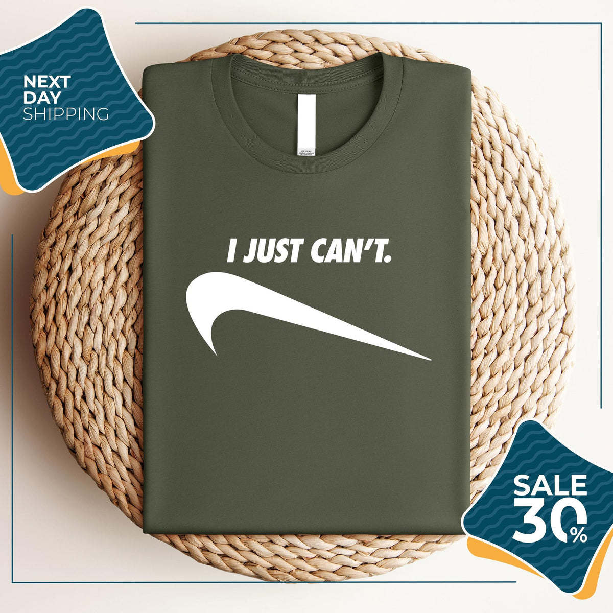 I Just Cant Funny TShirt  Parody Graphic Tee  Just done  Just do it  Funny phrase tee