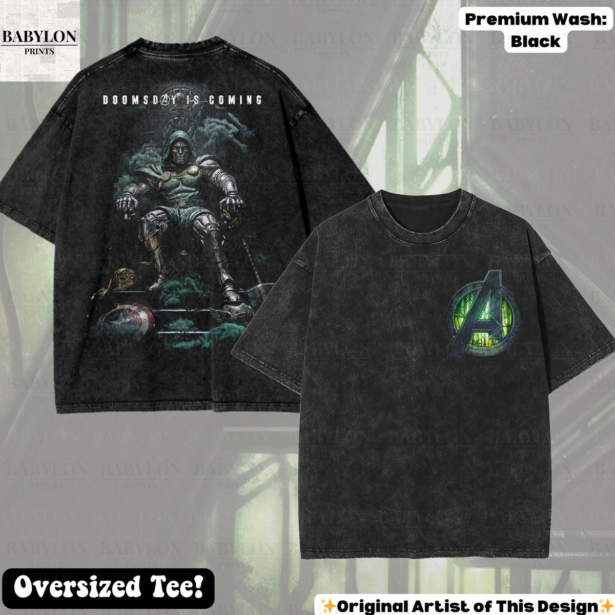Comfort Colors Oversized Doctor Doom Doomsday Shirt Women, Victor Von Doom Disneyworld Marvel Avengers Graphic Tee, Fan Gift for Her Aesthetic