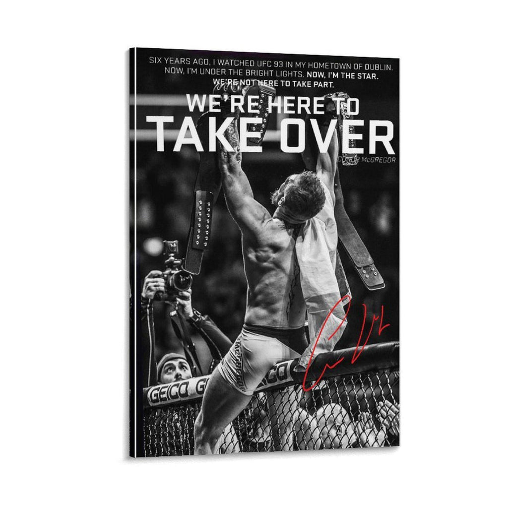 Conor McGregor Fighter Bedroom Living Room Decor - Poster | Canvas Wall Art Print
