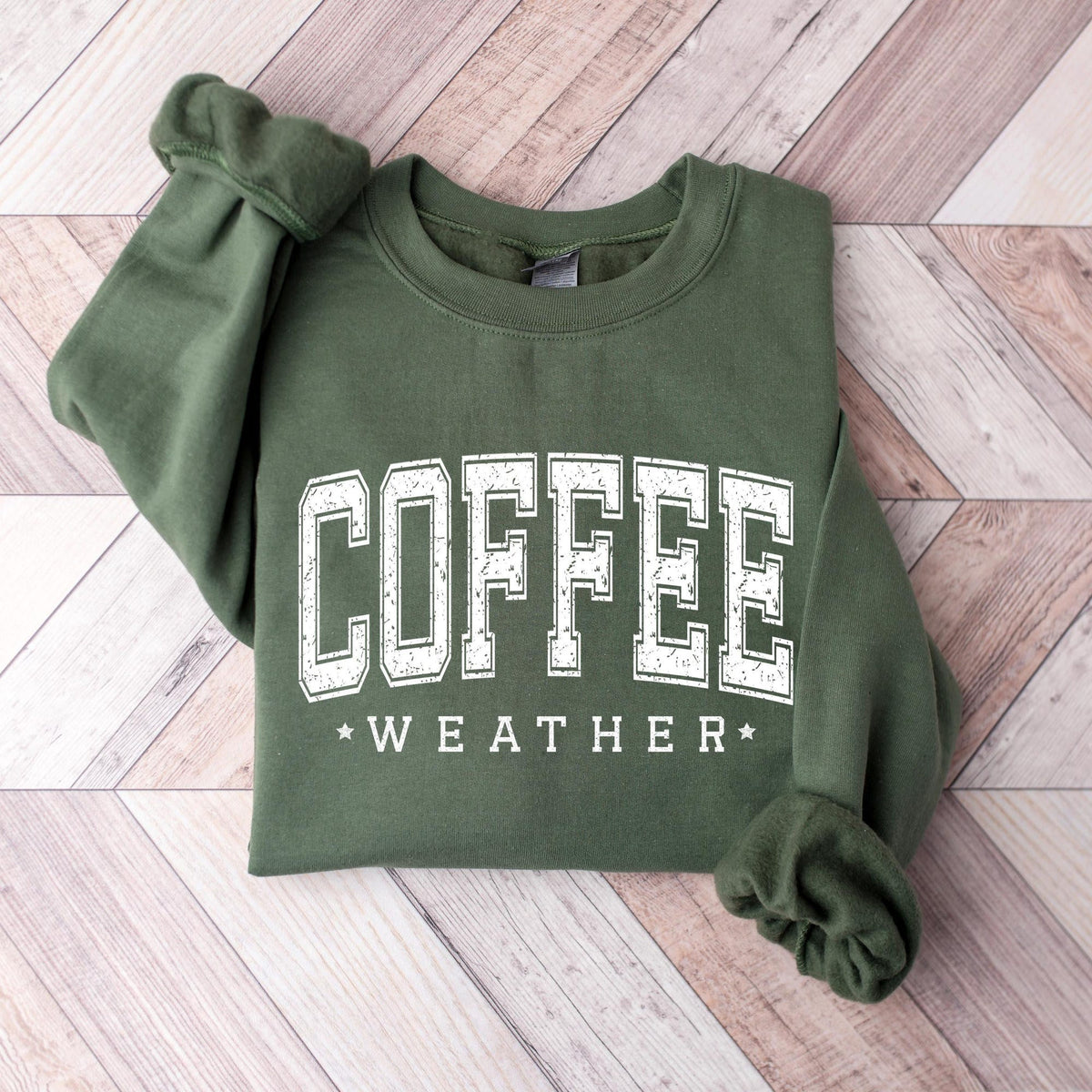 Coffee Weather SweatshirtCoffee Lover Crewneck Autumn Women Shirt Retro Fall Sweater Retro Autumn TShirtCoffee Lover GiftGift for Her