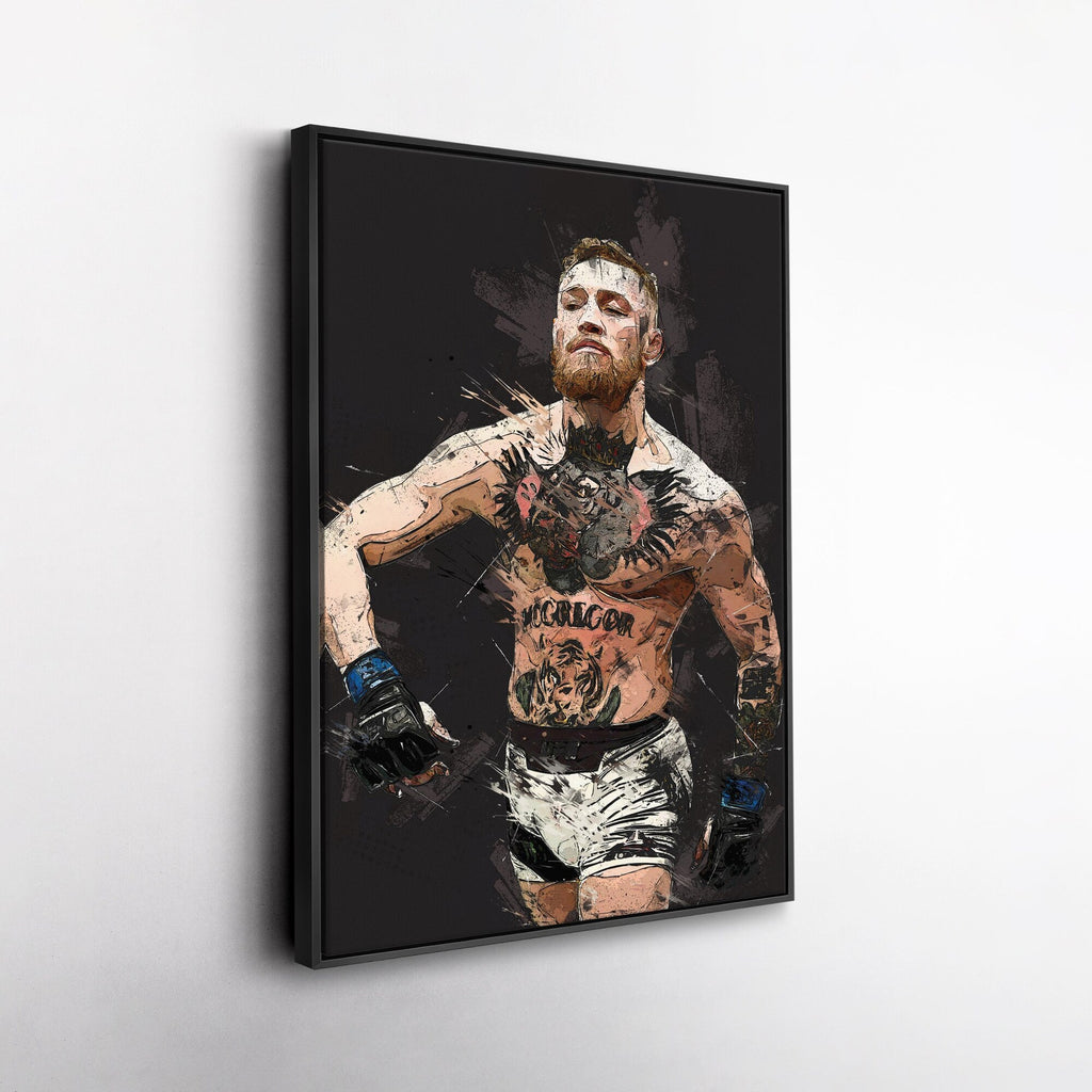 Conor McGregor Mixed Martial Arts Hand Made Home Decor - Poster | Canvas Wall Art Print