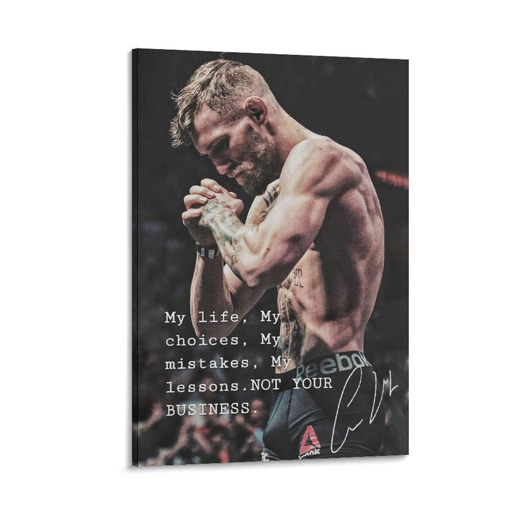 Conor McGregor Motivational Bedroom Living Room - Poster | Canvas Wall Art Print