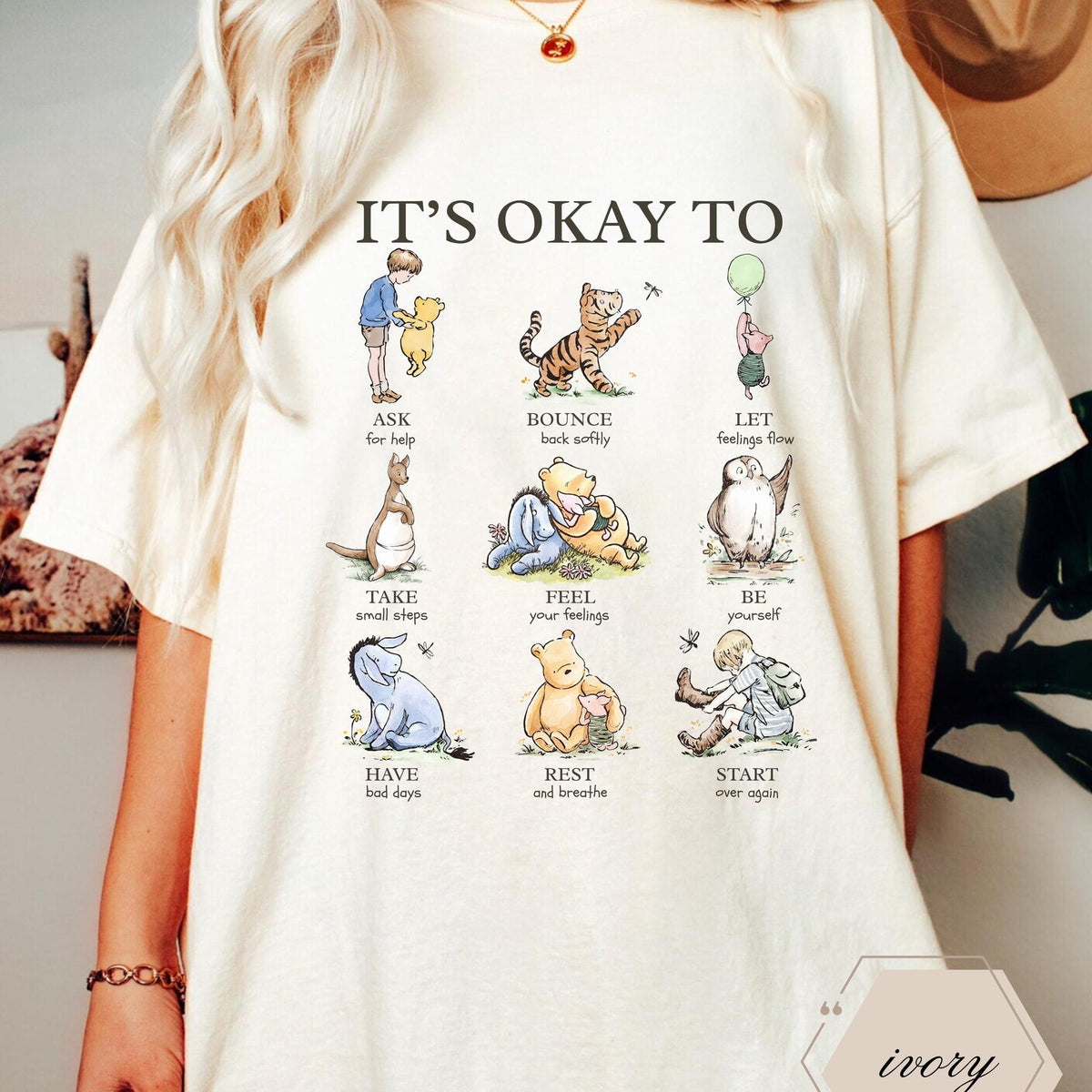 Comfort Colors Mental Health WinnieThePooh Shirt Classic Pooh Shirt