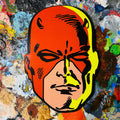 Daredevil Wooden Head Comic - Poster | Canvas Wall Art Print