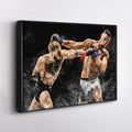 Conor McGregor vs Nate Diaz Mixed Martial Arts Hand Made Home Man Cave Gift Decor - Poster | Canvas Wall Art Print