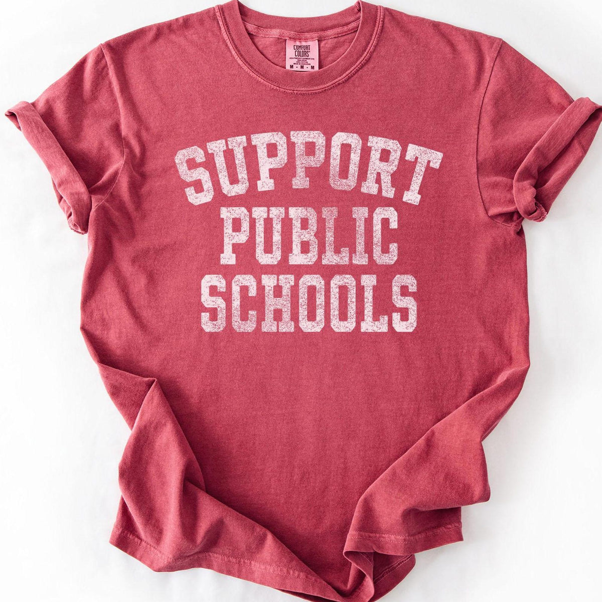 Teacher Shirt Support Public Schools Support Teachers TShirt Education TShirt Retro Distressed Education Advocacy Public School