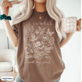 Comfort Colors Christian TShirt It Is Well With My Soul Floral Religious Apparel Bible Verse Tee