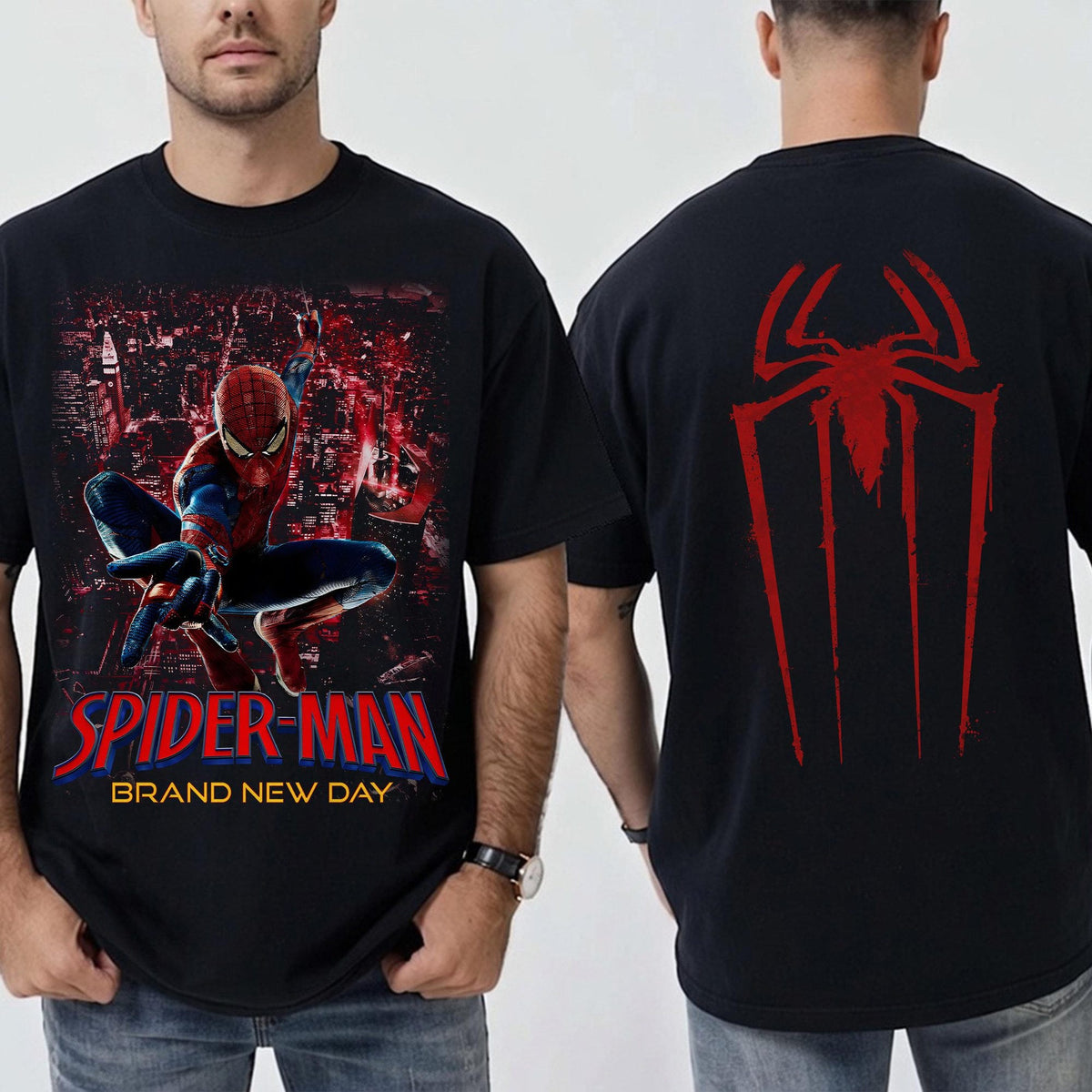 Comfort Colors Vintage Spider Man Brand New Day Tom Holland Shirt Women, Marvel MCU Avengers Spidey Graphic Tee, Fan Gift for Her Aesthetic