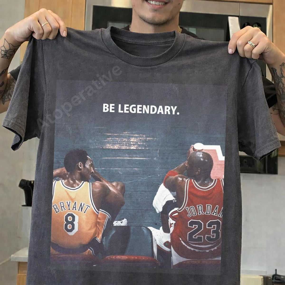 Comfort Colors Vintage Kobe and Michael Jordan Legend Shirt Women, Retro Basketball Game Day Graphic Tee, GOAT Fan Gift for Her Aesthetic