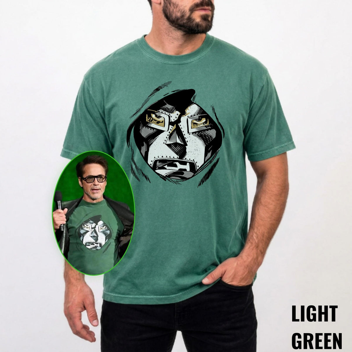 Comfort Colors Dr Doom Graphic Shirt Women, Vintage Washed Marvel Comic Book Fan Apparel Graphic Tee, Doomsday Gift for Her Aesthetic