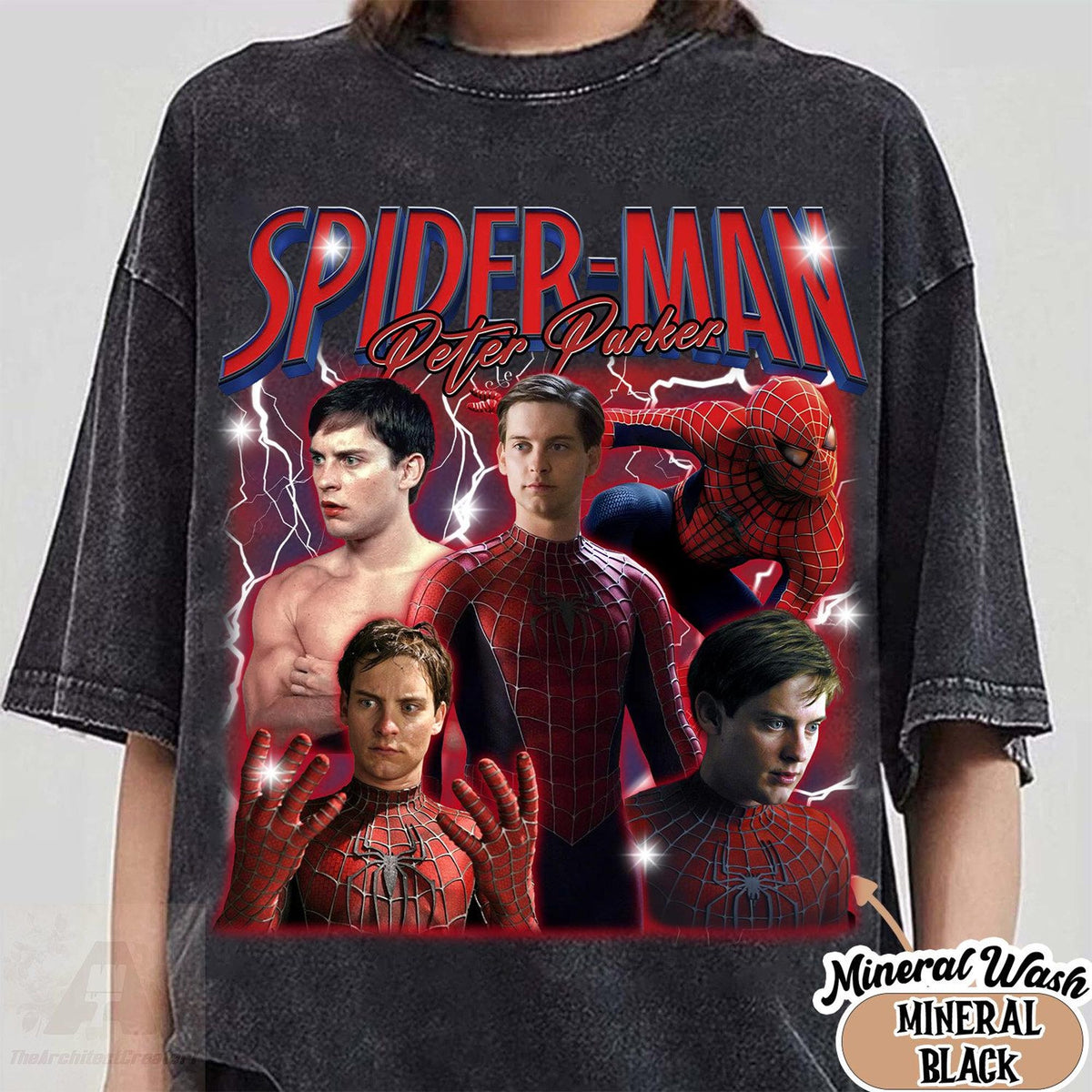 Comfort Colors 90s Spider Man Tobey Maguire Vintage Bootleg Shirt Women, Retro Amazing Marvel Comics Cover Graphic Tee, Fan Gift for Her Aesthetic