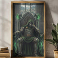 Doctor Doom Marvel Supervillain Latveria Ruler Dark Comic Decor Iconic Villain Art - Poster | Canvas Wall Art Print