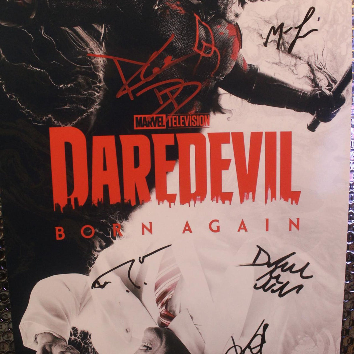 Daredevil Born Again Charlie Cox Deborah Ann Woll Signed COA - Poster | Canvas Wall Art Print