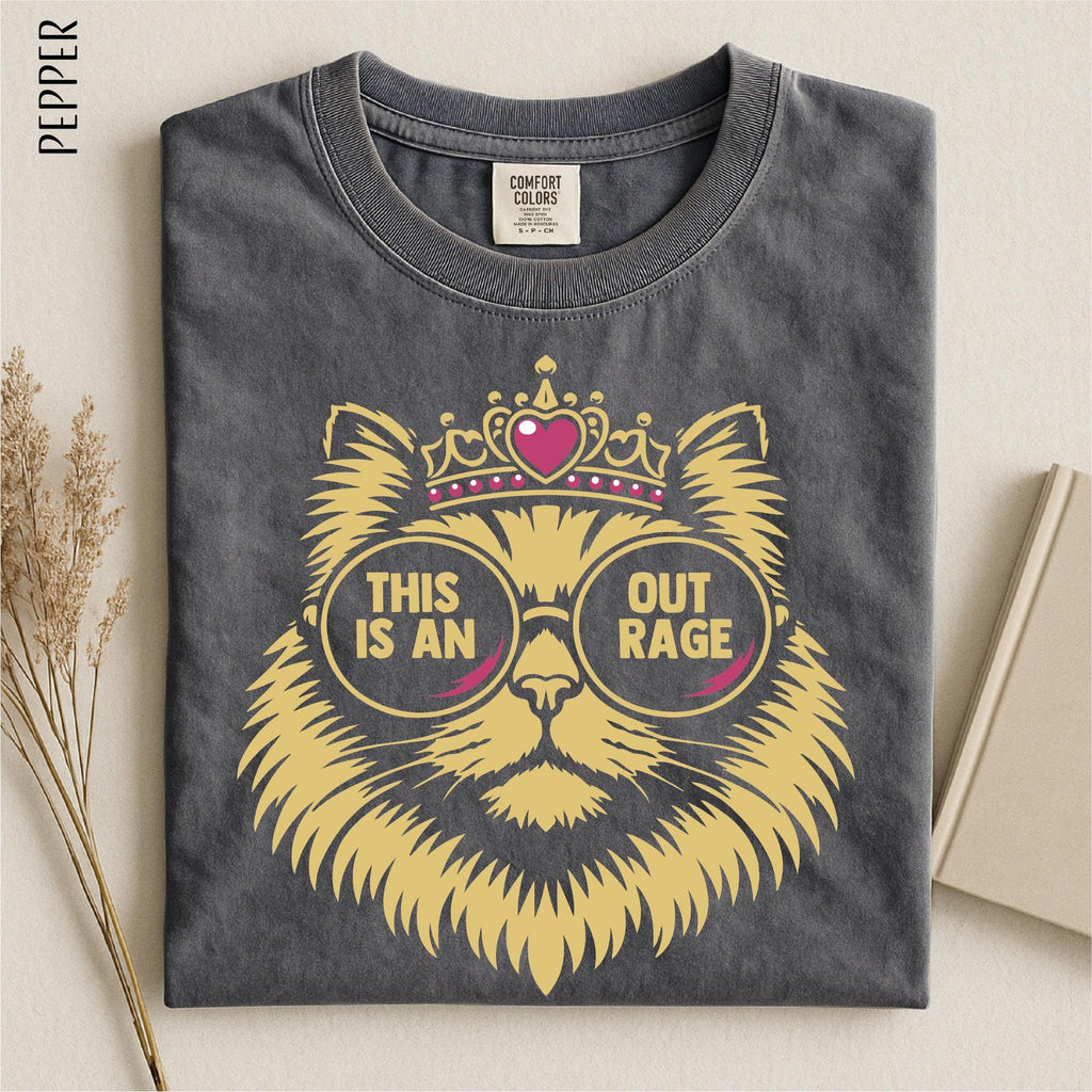 Dungeon Crawler Carl Shirt This Is An Outrage TShirt Princess Donut Fantasy Book Reader Tee Goddammit Donut Fan Comfort Colors Top