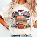 Comfort Colors Lightning McQueen Shirt Women, Disney Pixar Cars Tow Mater Sally Carrera Family Trip WDW Disneyland Vacation 2026 Graphic Tee, Gift for Her Aesthetic